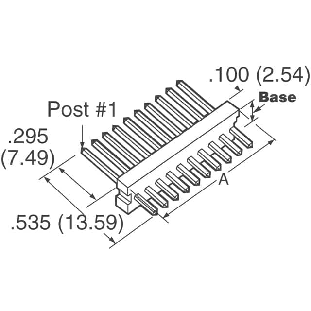 3-644456-6 TE Connectivity AMP Connectors  Embases à broches mâles
